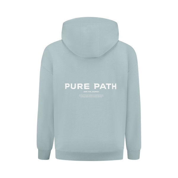 Signature Hoodie Blue Grey-Pure Path-Mansion Clothing