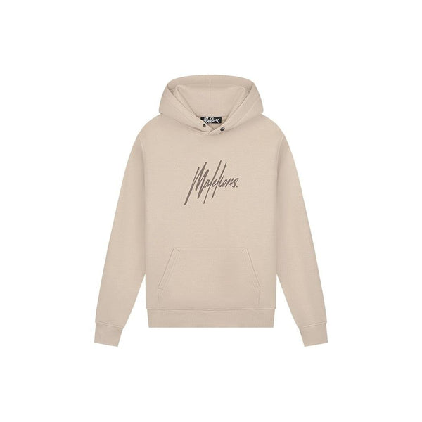 Striped Signature Hoodie - Beige-Malelions-Mansion Clothing