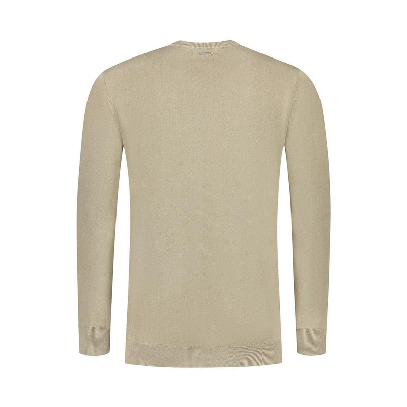 Tonal Triangle Long Sleeve Knit T-shirt